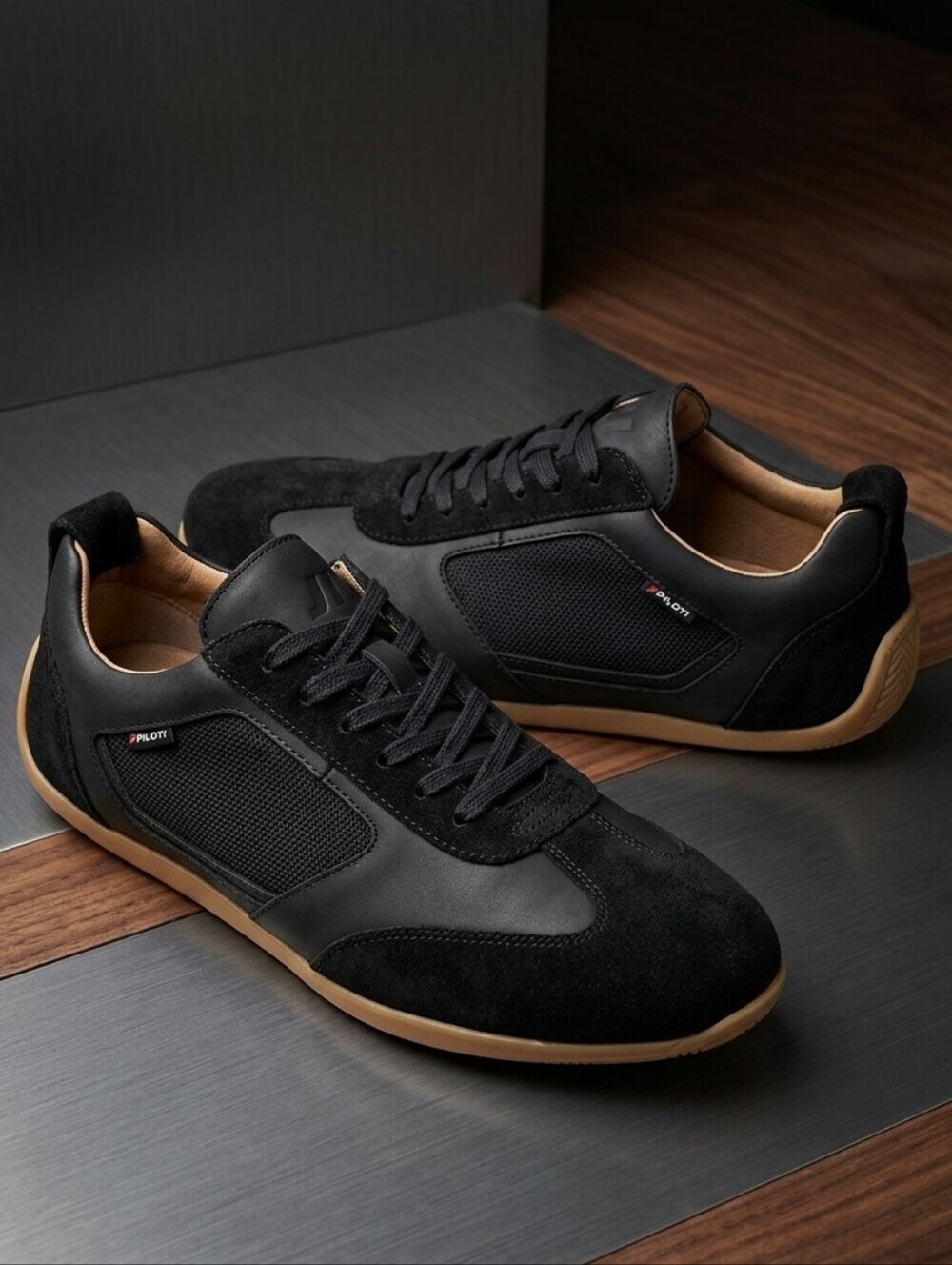 Piloti Endurance Men’s 8 Driving Shoes Premium Nubuck Suede Sole for Grip & Peda